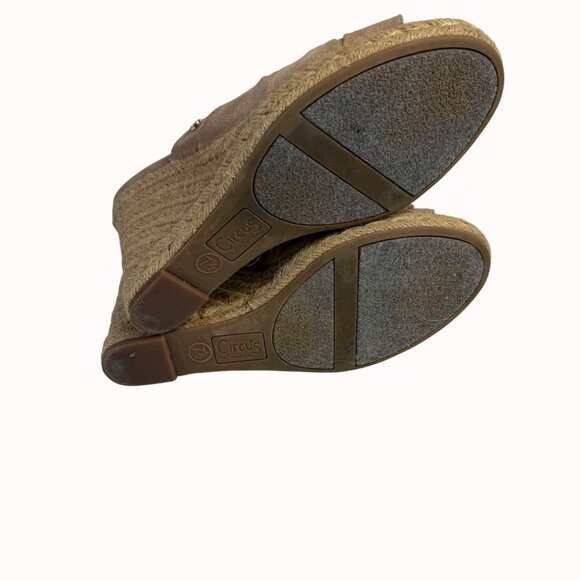 Circus Sam Edelman Bea Espadrille Wedge Bea Sandals Size 7.5 Beige Knot Summer - Picture 8 of 14